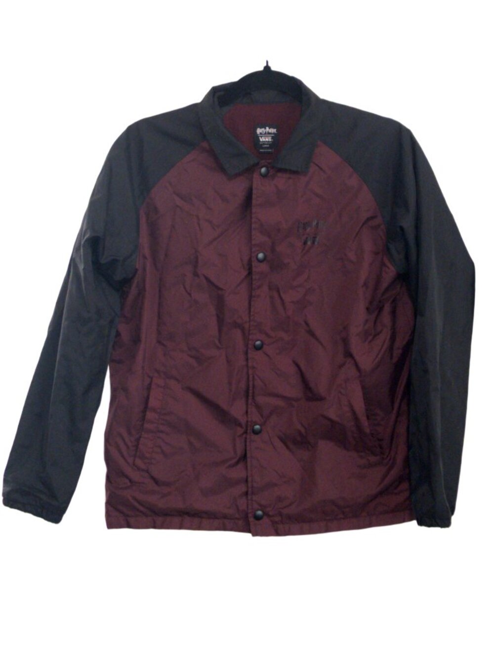 Harry Potter x VANS Jacket Youth Torrey Snap-Up Windbreaker Jacket Size Large